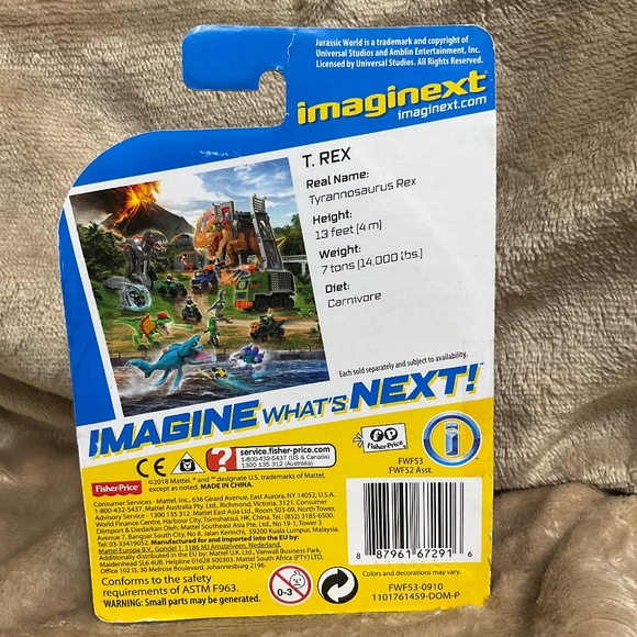 Jurassic World Imaginext T-Rex Dinosaur New - Picture 4 of 7